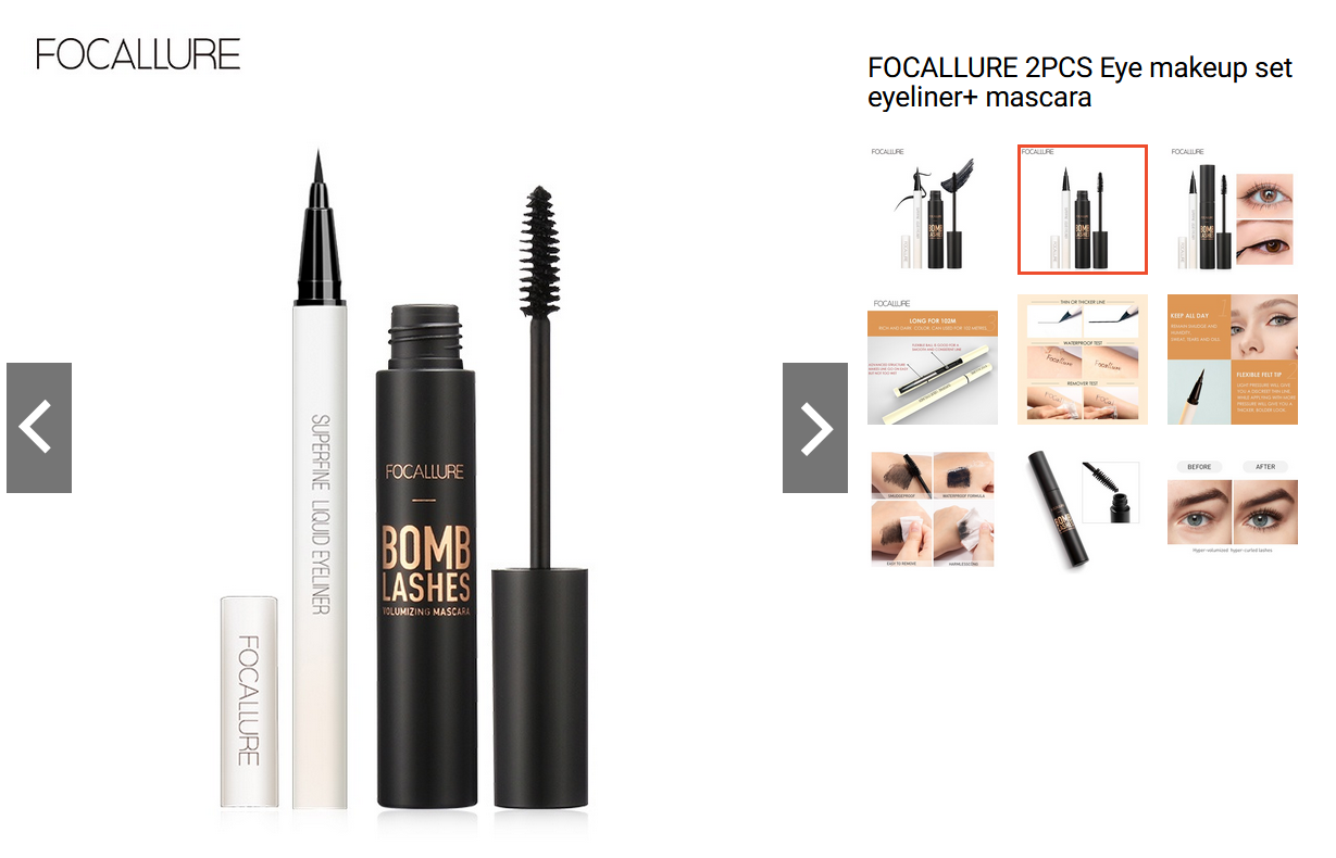 FOCALLURE 2PCS Eye Makeup Set