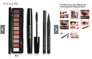 FOCALLURE 3pcs Eye Makeup Set