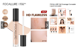 FOCALLURE Full Coverage Concealer Liquid