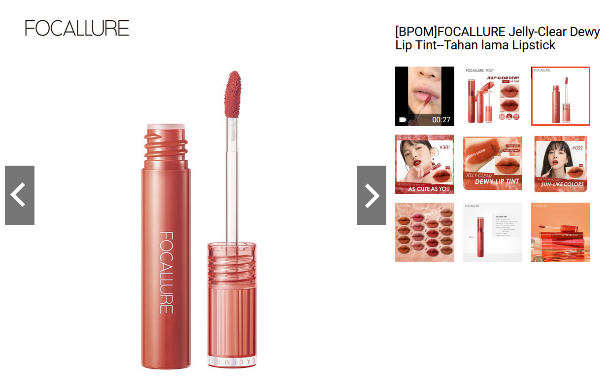 FOCALLURE Jelly Clear Dewy Lip Tint