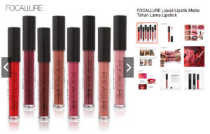 FOCALLURE Liquid Lipstik Matte Tahan Lama