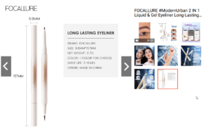 FOCALLURE ModernUrban 2-IN-1 Liquid Gel Eyeliner