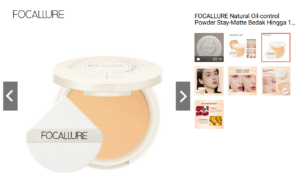 FOCALLURE Natural Oil-control Powder