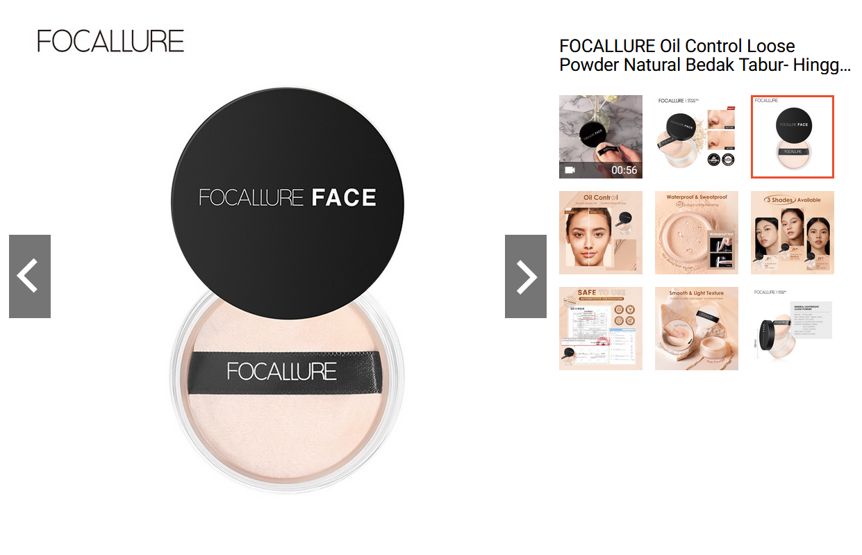 FOCALLURE Oil Control Loose Powder