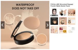 FOCALLURE Oil-control Pressed Powder Matte