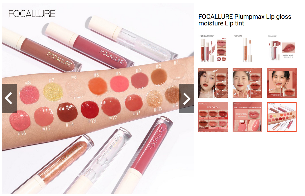 FOCALLURE Plumpmax Lip Gloss & Moisture Lip Tint