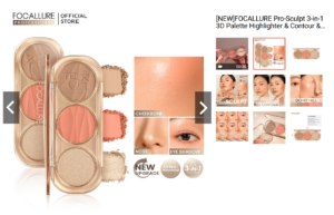 FOCALLURE Pro Sculpt 3-in-1 3D Palette