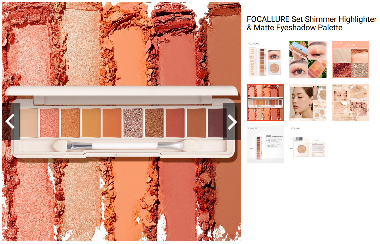 FOCALLURE Set Shimmer Highlighter Matte Eyeshadow Palette