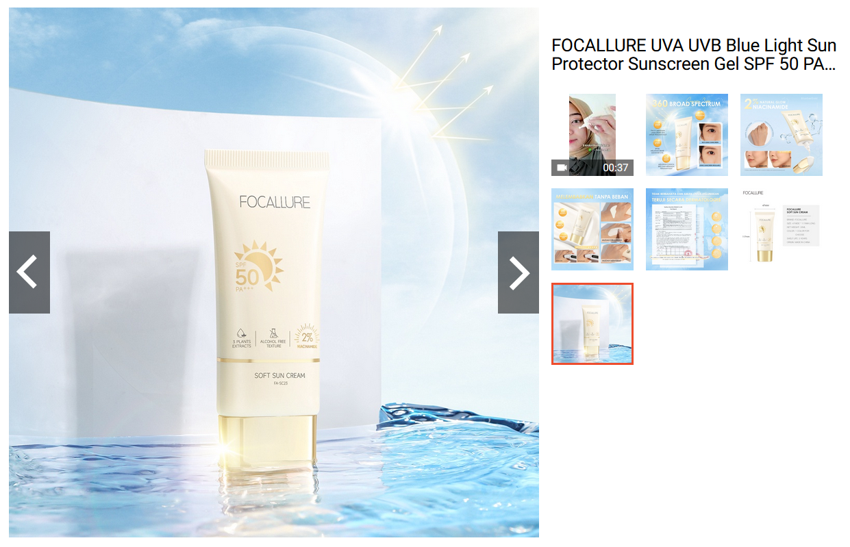 FOCALLURE Sunscreen Gel