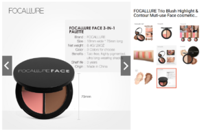FOCALLURE Trio Palette
