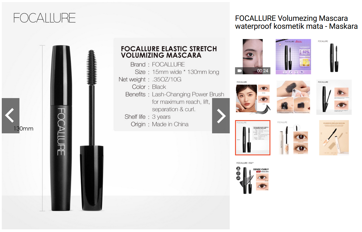 FOCALLURE Volumezing Mascara