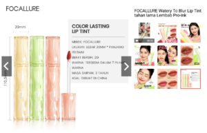 FOCALLURE Watery To Blur Lip Tint