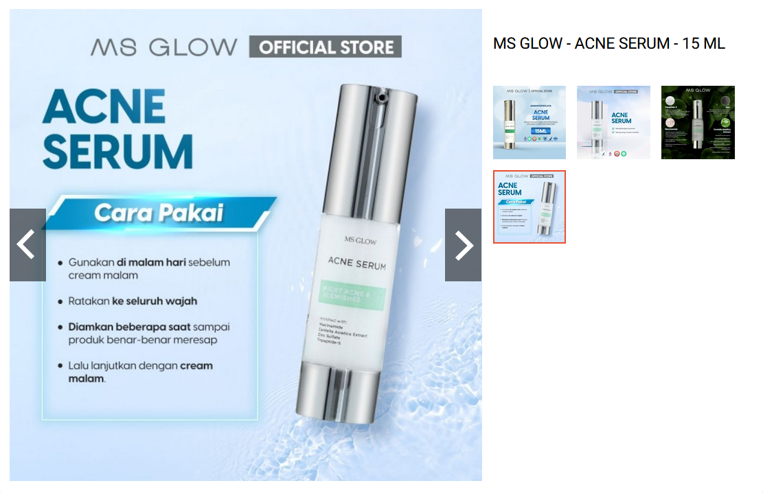 MS GLOW ACNE SERUM