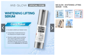 MS GLOW WHITENING LIFTING SERUM