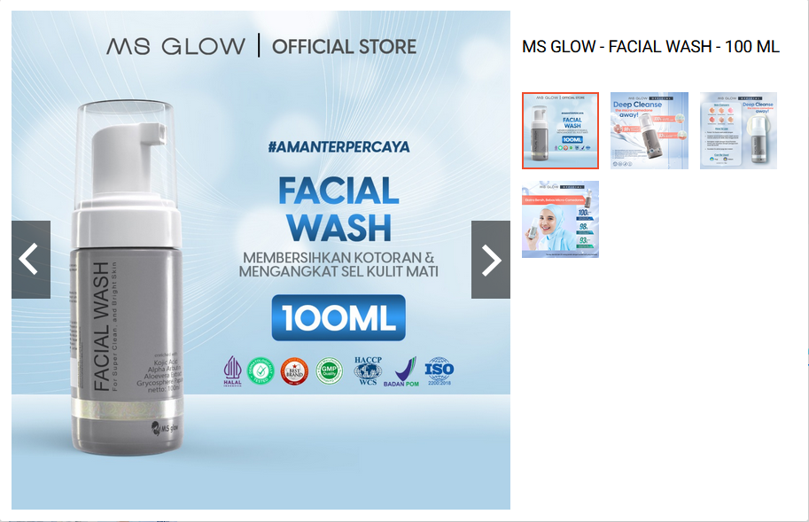 MS Glow Facial Wash