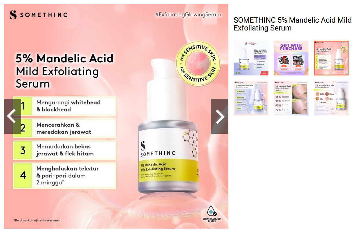 SOMETHINC 5% Mandelic Acid Mild Exfoliating Serum