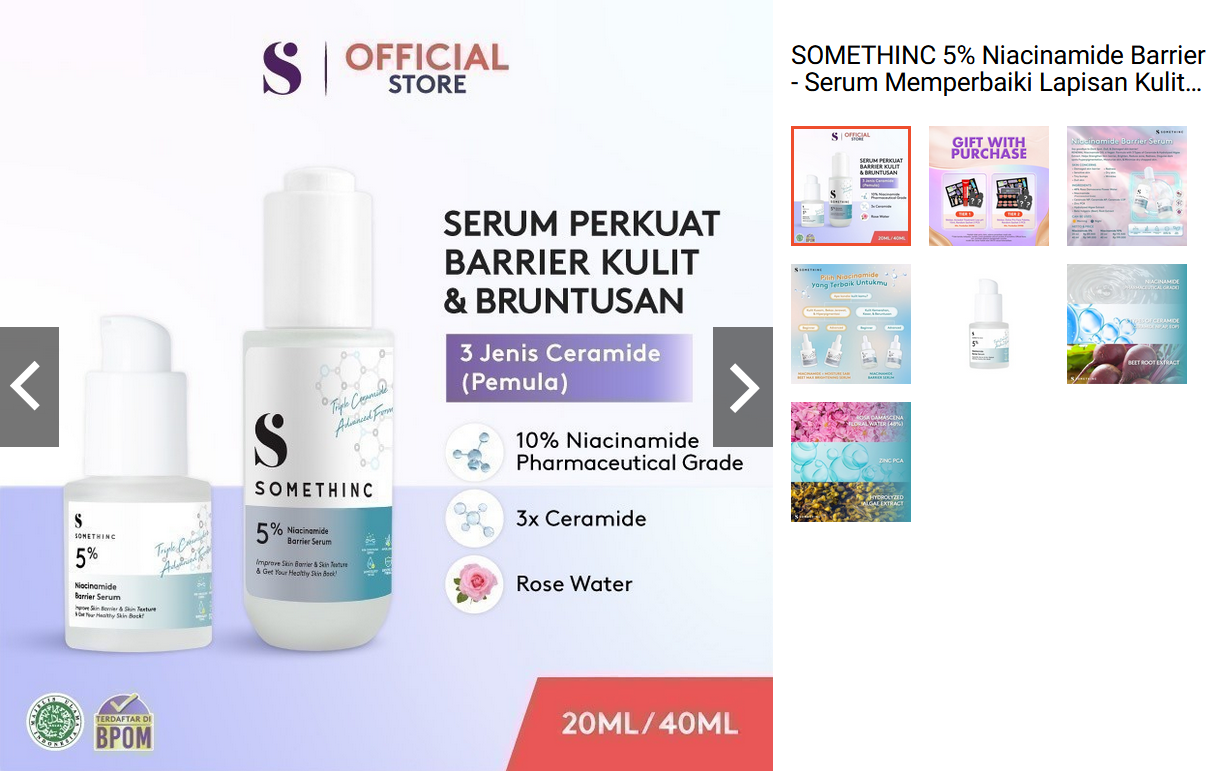 SOMETHINC 5% Niacinamide Barrier Serum