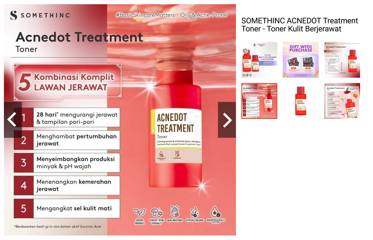 SOMETHINC ACNEDOT Treatment Toner