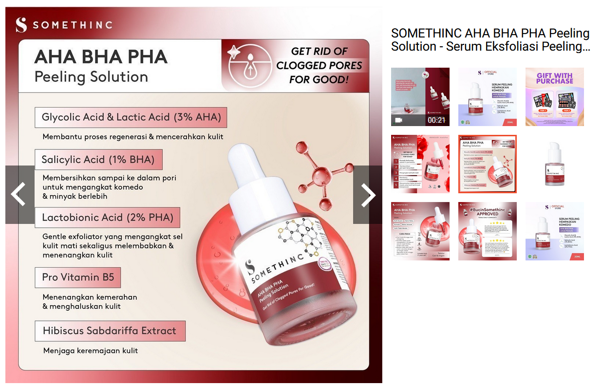 SOMETHINC AHA BHA PHA Peeling Solution