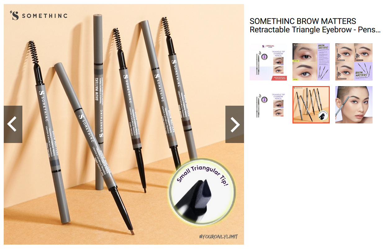 SOMETHINC BROW MATTERS Retractable Triangle Eyebrow Pensil Alis Mekanik