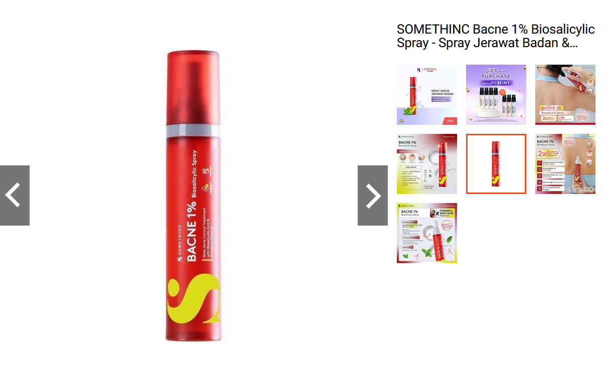 SOMETHINC Bacne 1% Biosalicylic Spray