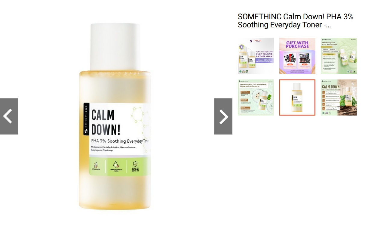 SOMETHINC Calm Down! PHA 3% Soothing Everyday Toner