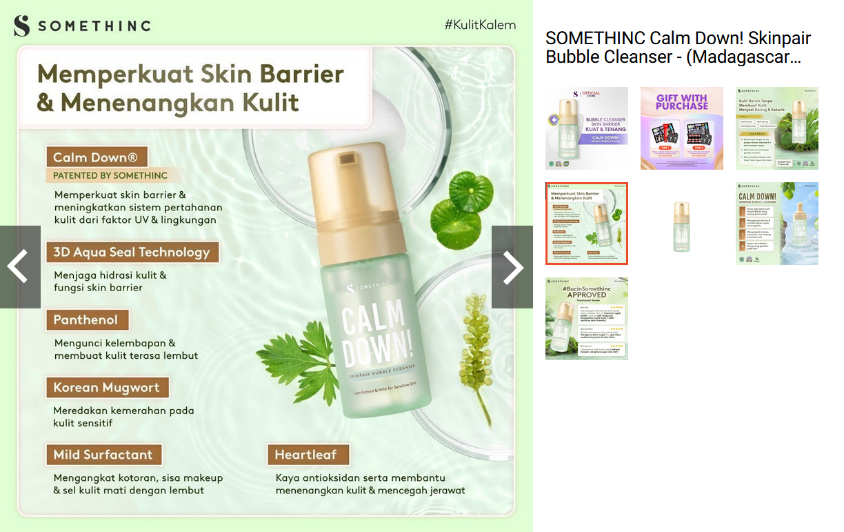 SOMETHINC Calm Down! Skinpair Bubble Cleanser