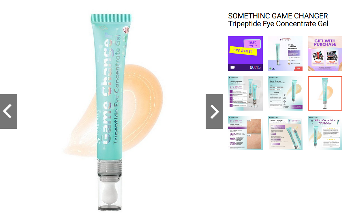 SOMETHINC GAME CHANGER Tripeptide Eye Concentrate Gel