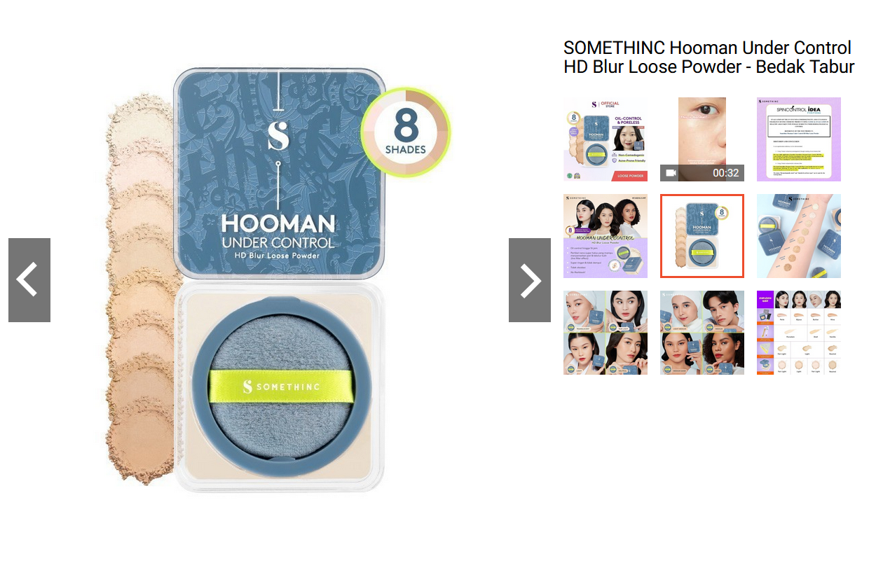 SOMETHINC Hooman Under Control HD Blur Loose Powder