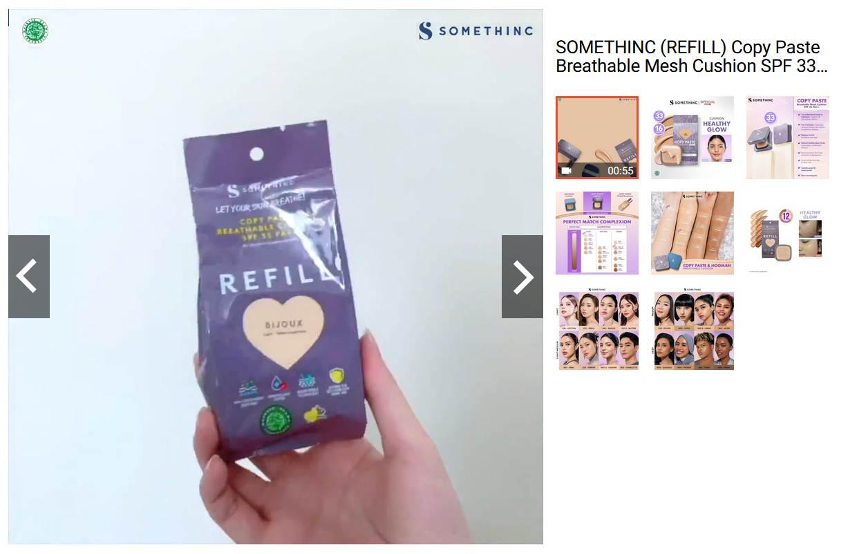 SOMETHINC (REFILL) Copy Paste Breathable Mesh Cushion SPF 33 PA++