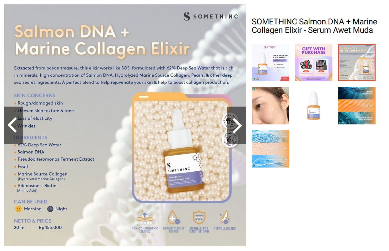 SOMETHINC Salmon DNA + Marine Collagen Elixir Serum