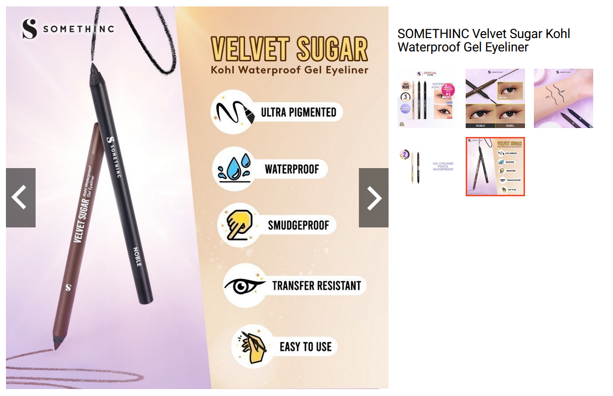 SOMETHINC Velvet Sugar Kohl Waterproof Gel Eyeliner