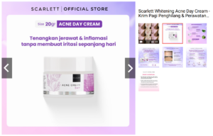 Scarlett Whitening Acne Day Cream