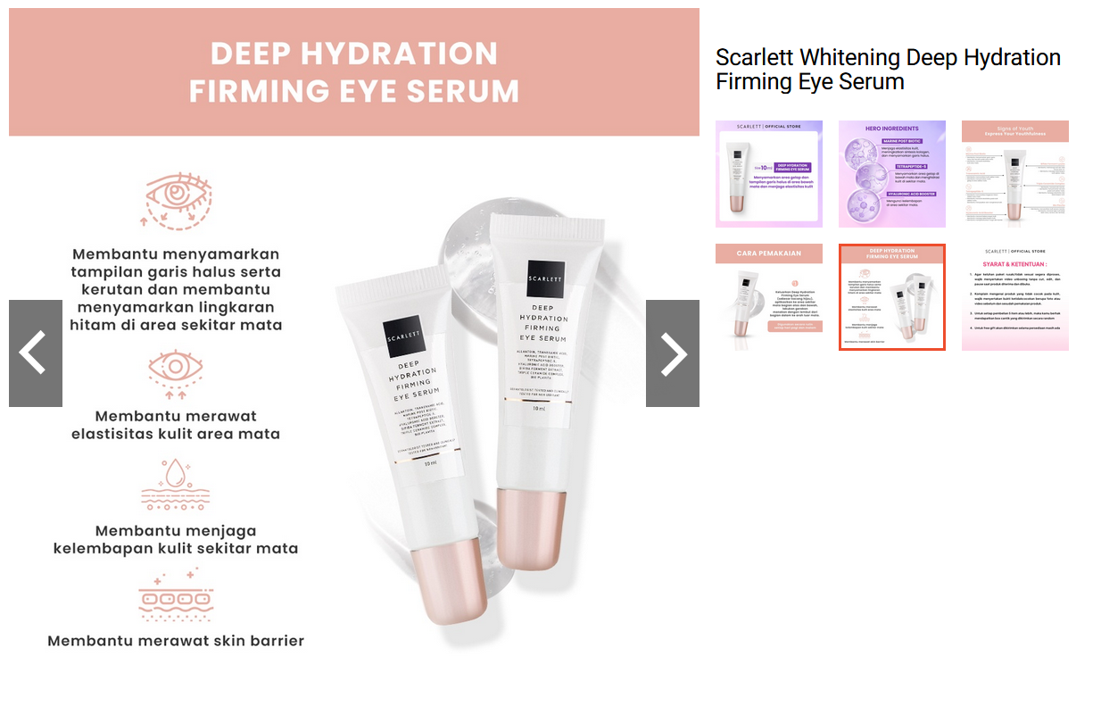 Scarlett Whitening Eye Serum