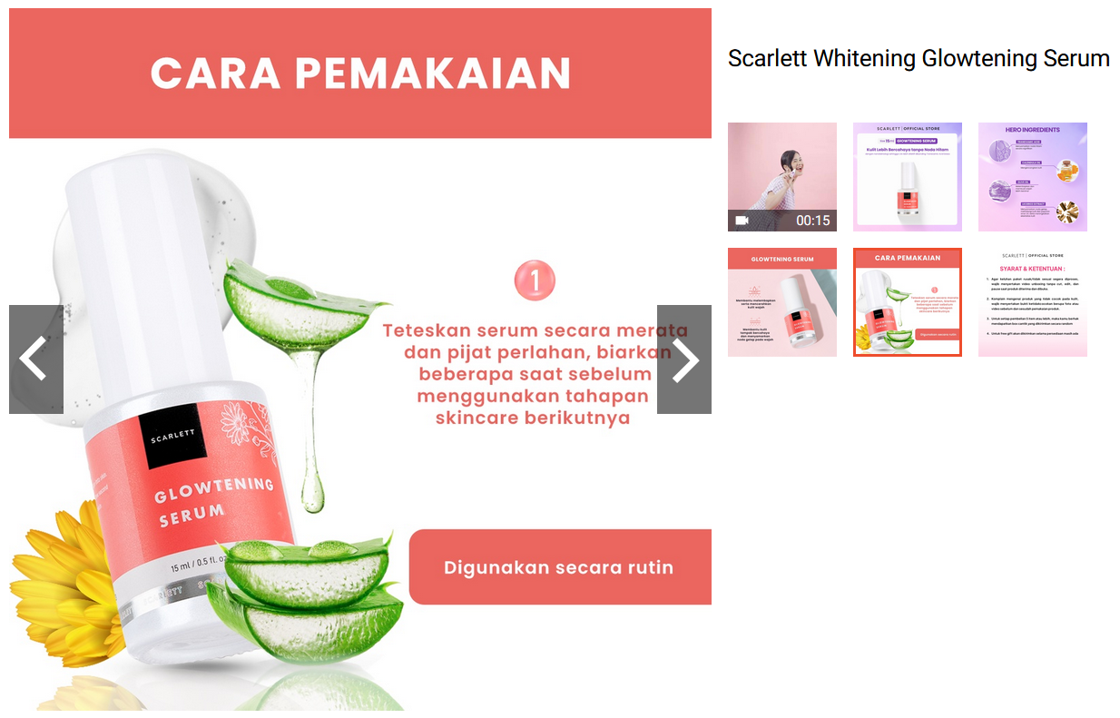 Scarlett Whitening Glowtening Serum