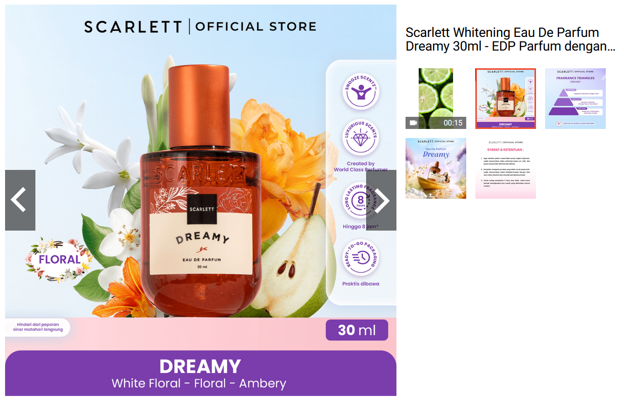 Scarlett Whitening Parfum