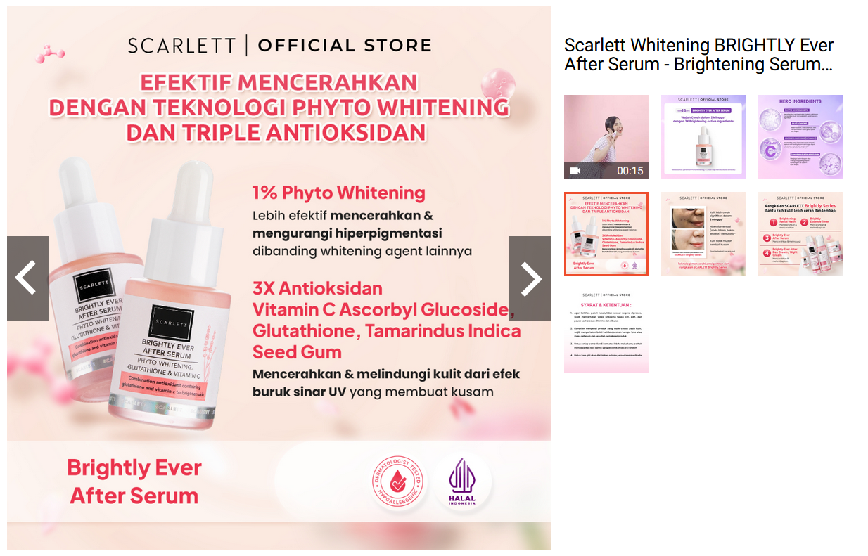 Scarlett Whitening Serum