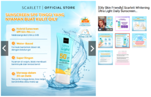 Scarlett Whitening Ultra Light Daily Sunscreen