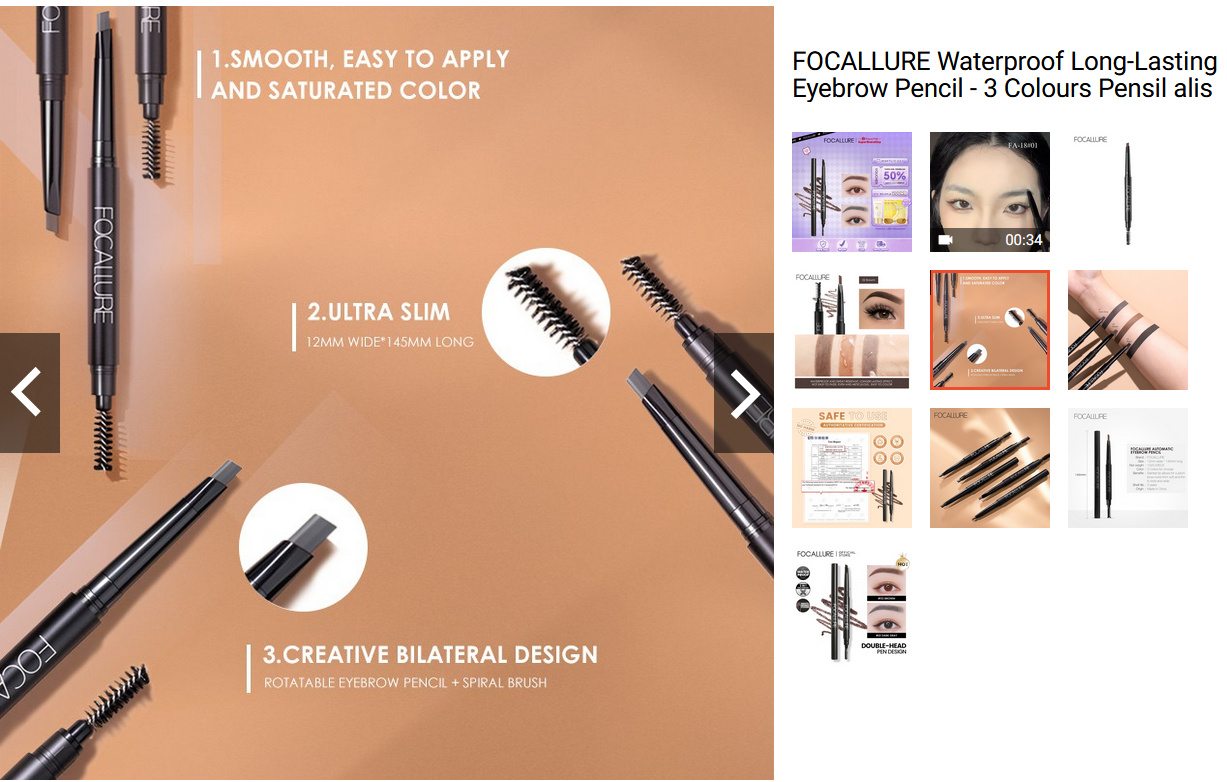 Waterproof Long Lasting Eyebrow Pencil